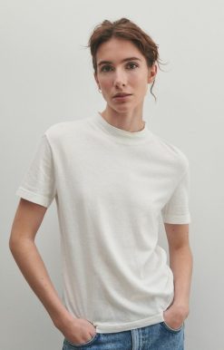 Wholesale American Vintage T-Shirt Femme Aksun Blanc