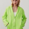 Online American Vintage Blazer Femme Nedbay Jaune Fluo