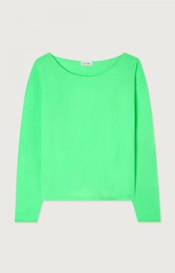 Clearance American Vintage T-Shirt Femme Aksun Vert Fluo