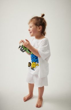 New American Vintage Short Enfant Pobsbury Blanc