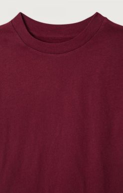 Hot American Vintage T-Shirt Enfant Gamipy Bordeaux Vintage