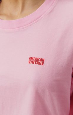 Online American Vintage T-Shirt Femme Pymaz Guimauve Vintage