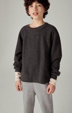 Wholesale American Vintage Sweat Enfant Bobypark Anthracite Chine