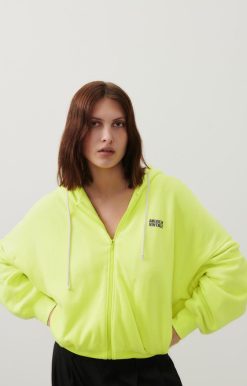 Best American Vintage Sweat Femme Izubird Jaune Fluo