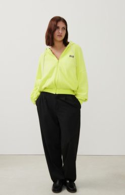 Best American Vintage Sweat Femme Izubird Jaune Fluo