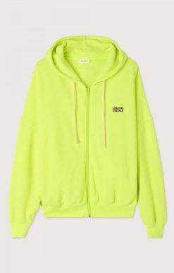 Best American Vintage Sweat Femme Izubird Jaune Fluo