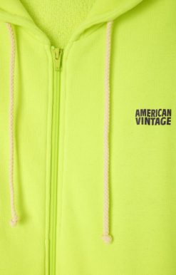 Best American Vintage Sweat Femme Izubird Jaune Fluo