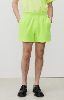 Hot American Vintage Short Homme Bobypark Jaune Fluo