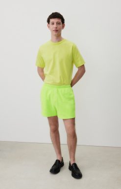 Hot American Vintage Short Homme Bobypark Jaune Fluo