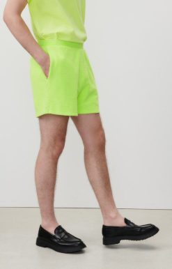 Hot American Vintage Short Homme Bobypark Jaune Fluo