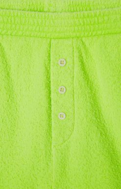 Hot American Vintage Short Homme Bobypark Jaune Fluo