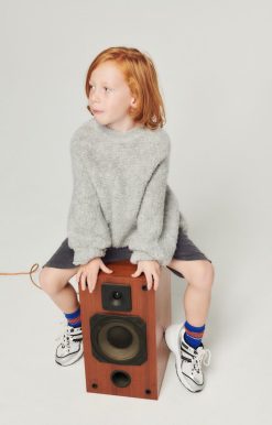 Online American Vintage Pull Enfant Zolly Gris Chine