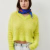 Online American Vintage Pull Femme Bymi Jaune Fluo