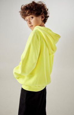 Wholesale American Vintage Sweat Enfant Izubird Jaune Fluo