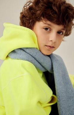 Wholesale American Vintage Sweat Enfant Izubird Jaune Fluo