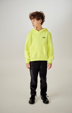 Wholesale American Vintage Sweat Enfant Izubird Jaune Fluo