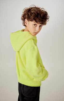 Wholesale American Vintage Sweat Enfant Izubird Jaune Fluo