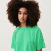 Hot American Vintage T-Shirt Femme Fizvalley Vert Fluo