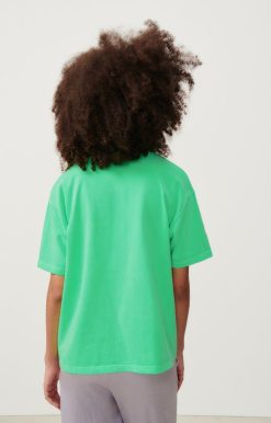 Hot American Vintage T-Shirt Femme Fizvalley Vert Fluo