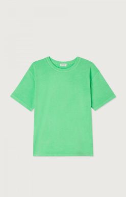 Hot American Vintage T-Shirt Femme Fizvalley Vert Fluo