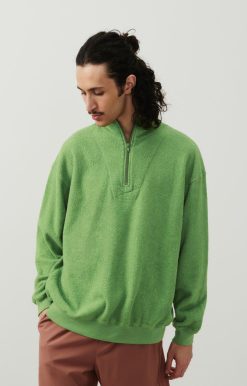 New American Vintage Sweat Homme Bobypark Citronelle