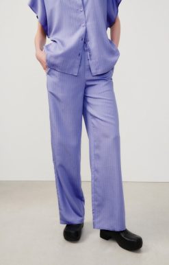 Online American Vintage Pantalon Femme Okyrow Iris Raye