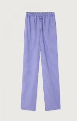 Online American Vintage Pantalon Femme Okyrow Iris Raye