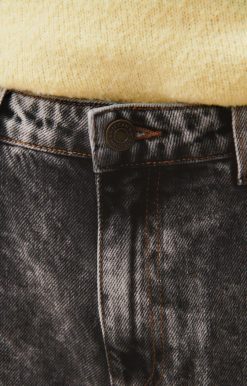 Clearance American Vintage Jean Droit Homme Yopday Snow Black