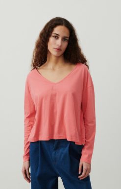 Hot American Vintage T-Shirt Femme Vupaville Corail