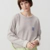 New American Vintage Sweat Femme Zofbay Gris Chine