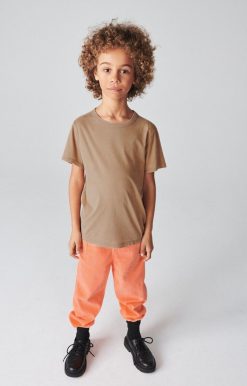 Hot American Vintage Pantalon Enfant Padow Orange Fluo