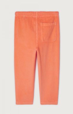 Hot American Vintage Pantalon Enfant Padow Orange Fluo