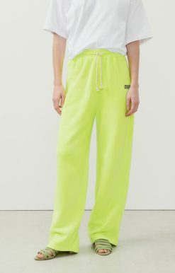 Wholesale American Vintage Jogging Femme Izubird Jaune Fluo