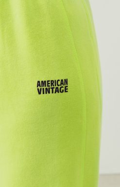 Wholesale American Vintage Jogging Femme Izubird Jaune Fluo