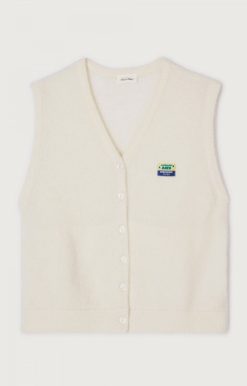 Best American Vintage Gilet Femme Vitow Blanc