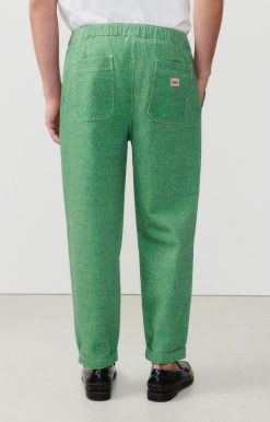 New American Vintage Pantalon Homme Tineborow Basilic