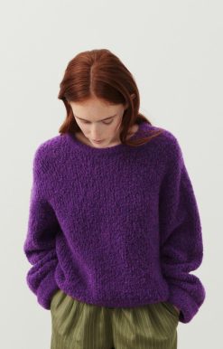 Best American Vintage Pull Femme Zolly Aubergine Chine