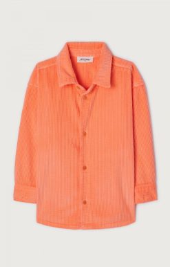 New American Vintage Chemise Enfant Padow Orange Fluo