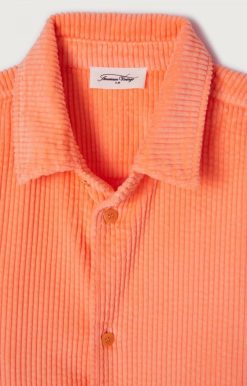 New American Vintage Chemise Enfant Padow Orange Fluo