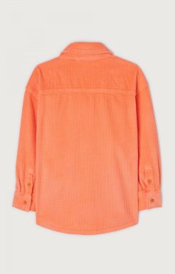 New American Vintage Chemise Enfant Padow Orange Fluo