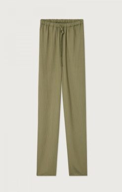 Best American Vintage Pantalon Femme Okyrow Olive Raye