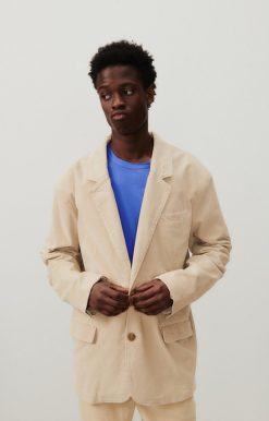 Online American Vintage Blazer Homme Zulaland Ecru