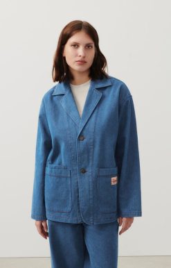 Wholesale American Vintage Veste Femme Faow Blue