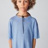 Wholesale American Vintage T-Shirt Enfant Pobsbury Bleu Ciel