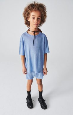 Wholesale American Vintage T-Shirt Enfant Pobsbury Bleu Ciel