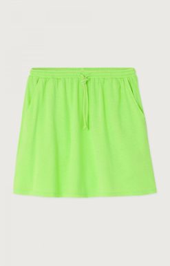 New American Vintage Jupe Femme Lopintale Pomme Fluo