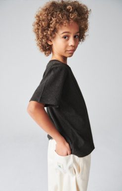 Online American Vintage T-Shirt Enfant Gamipy Anthracite Chine