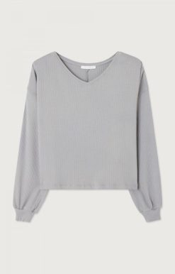 Online American Vintage Sweat Femme Tyxibay Gris Vintage