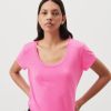 Wholesale American Vintage T-Shirt Femme Jacksonville Rose Fluo