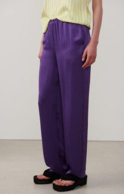 New American Vintage Pantalon Femme Widland Neon Purple